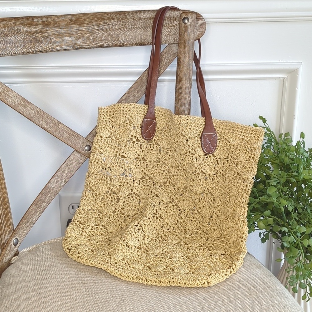 Gap Kids Straw Tote Bag/Shopper Tote Shoulder Bag